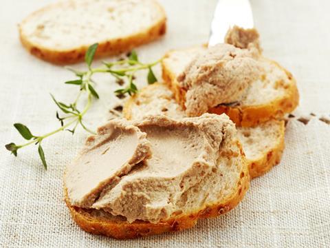 Pate on toast - single use