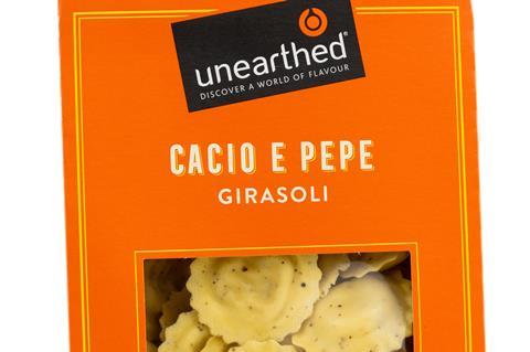 Rice pasta Unearthed Girasoli Cacio e Pepe
