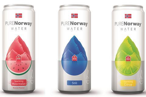Pure Norway canned drinks
