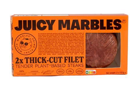 PB meat alternatives Juicy Marbles Thick Cut Filet