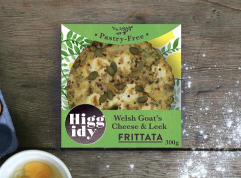 Higgity Welsh Goats Cheese & Leek Frittata