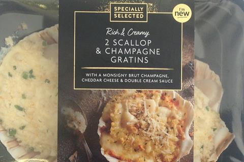 Frozen - Aldi Champagne Scallop Gratin