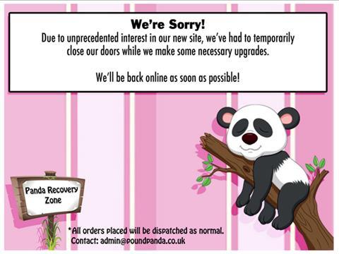 Poundpanda.co.uk broken