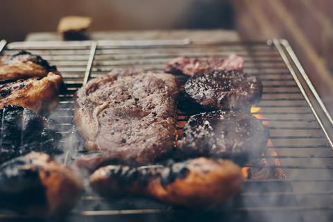 meat on a bbq - getty