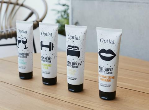 Optiat coffee body scrubs