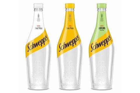Schweppes glass bottle tonic waters