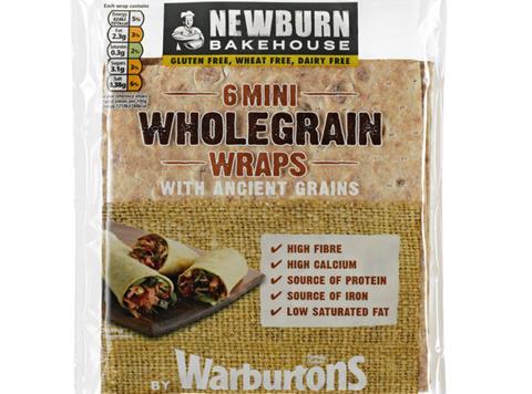 Warburtons' mini wraps