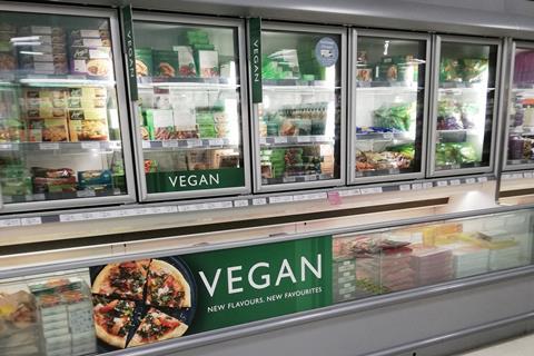 Waitrose vegan freezer aisle