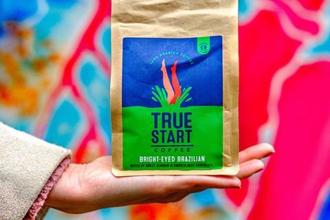 TrueStart ground coffee bag
