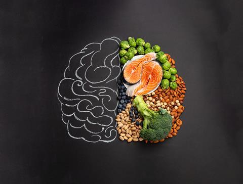 Brain food chalk illustration