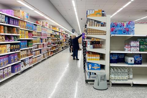 Sainsburys aisle shopper