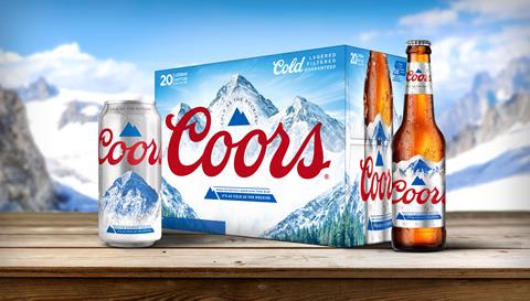 Coors new packaging 1 can