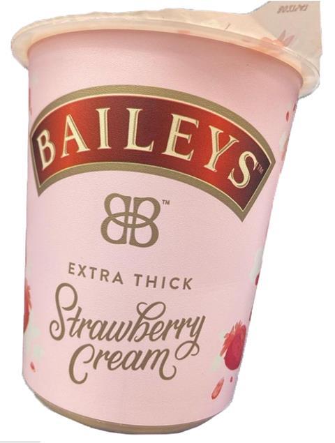 Aldi Baileys Extra Thick Strawberry Cream Credit foodiefindsuk on Instagram