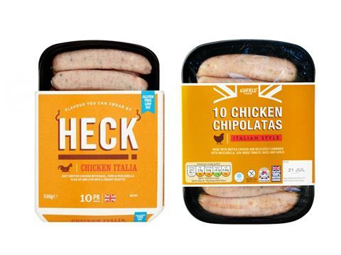 heck vs aldi chicken sausages
