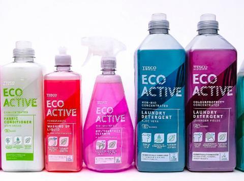 ECO cleaning products Tesco range web
