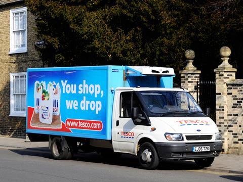 tesco delivery van