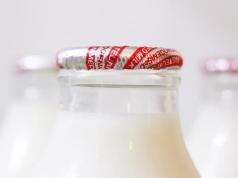 glass milk bottle 