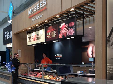 McGees meat concession in Asda Eastlands 