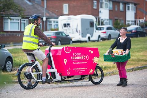 Joe and Helen on Food Connect deliveries