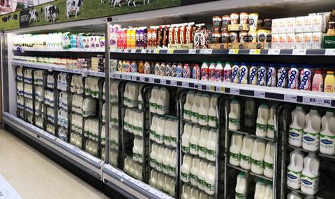 tesco milk aisle