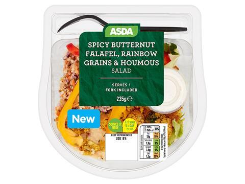 Asda Food to go vegan salad