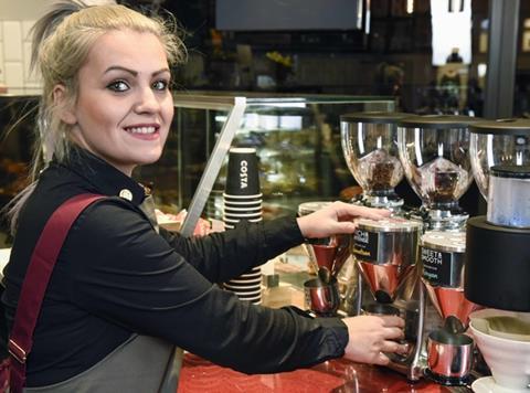 Costa staff barista
