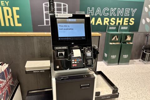 mands ms marks and spencer till self checkout technology