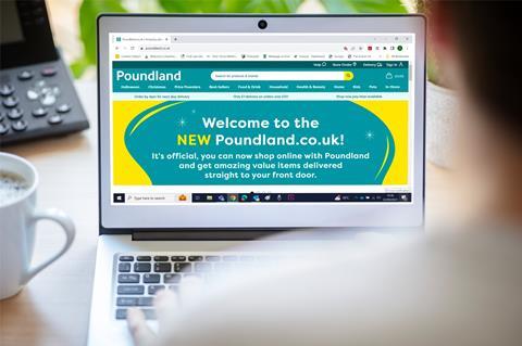 Poundland website transactional