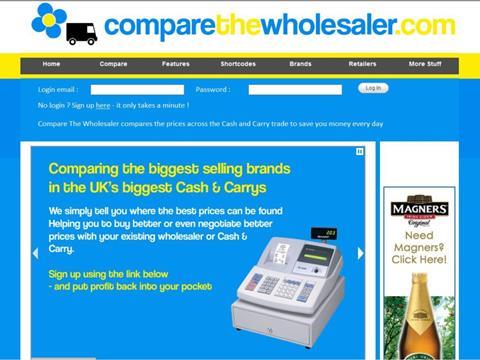 comparethewholesaler.com homepage