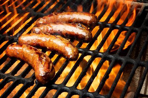 BBQ barbecue sausages GettyImages-157914602