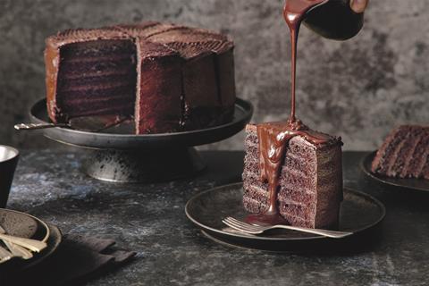 Caterforce six-layer chocolate fudge cake