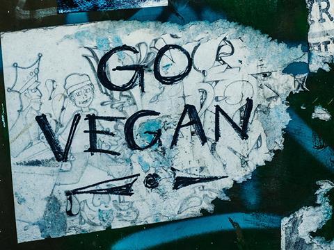 Go vegan sign