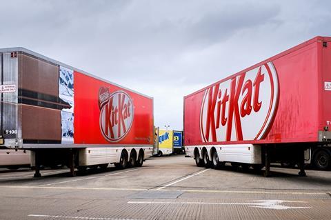 Nestle kit kat lorry lorries