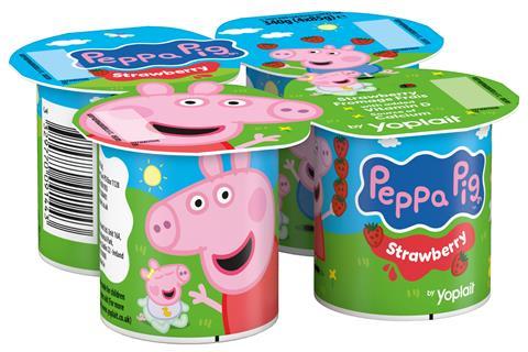 Peppa Pig yoghurts