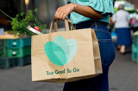 Lady with Too Good To Go bag