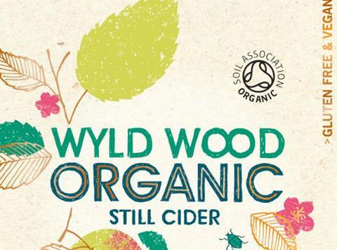 New Westons Wyld Wood organic cider label, 2017