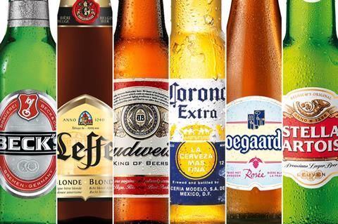 ab inbev beers