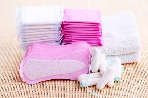 Sanitary towels store