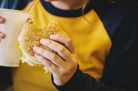 junk food burger obesity
