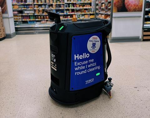 tesco cleaning robot