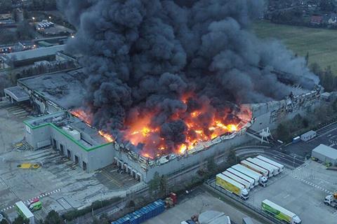 Ocado fire