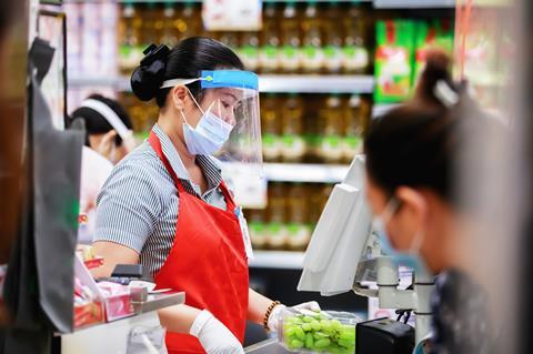 supermarket worker