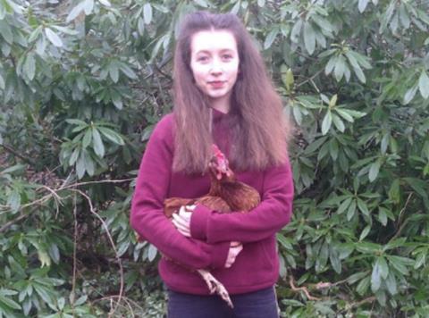 Lucy Gavaghan hen campaigner
