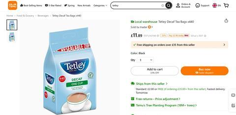 tetley temu