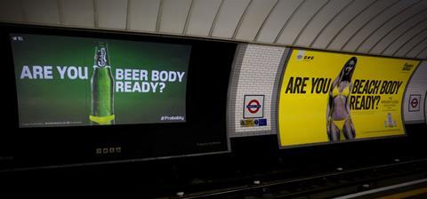 Carlsberg ad beer body