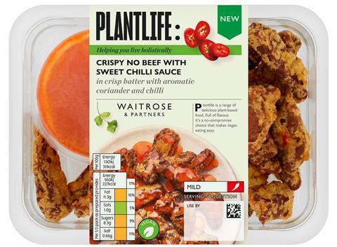 Waitrose Plantlife Crispy Chilli No Beef