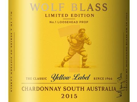 Wolf Blass Yellow Label rugby bottles for Six Nations 2017