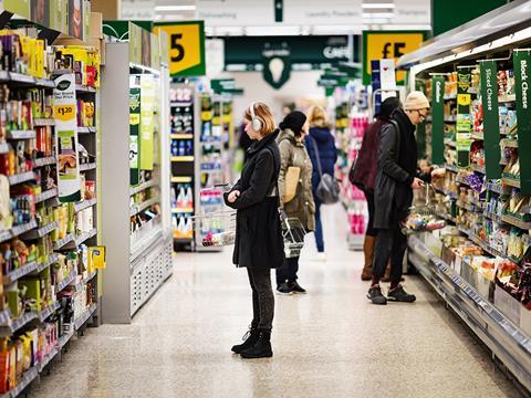 Morrisons shopper in free from aisle