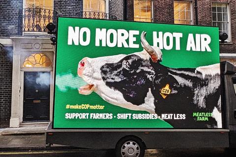 Meatless_Farm_COP28_Activism_Van_No_More_Hot_Air_1