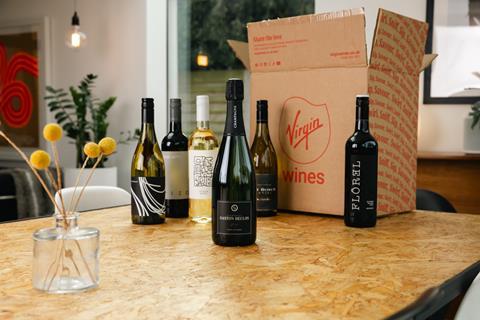 Virgin Wines box
